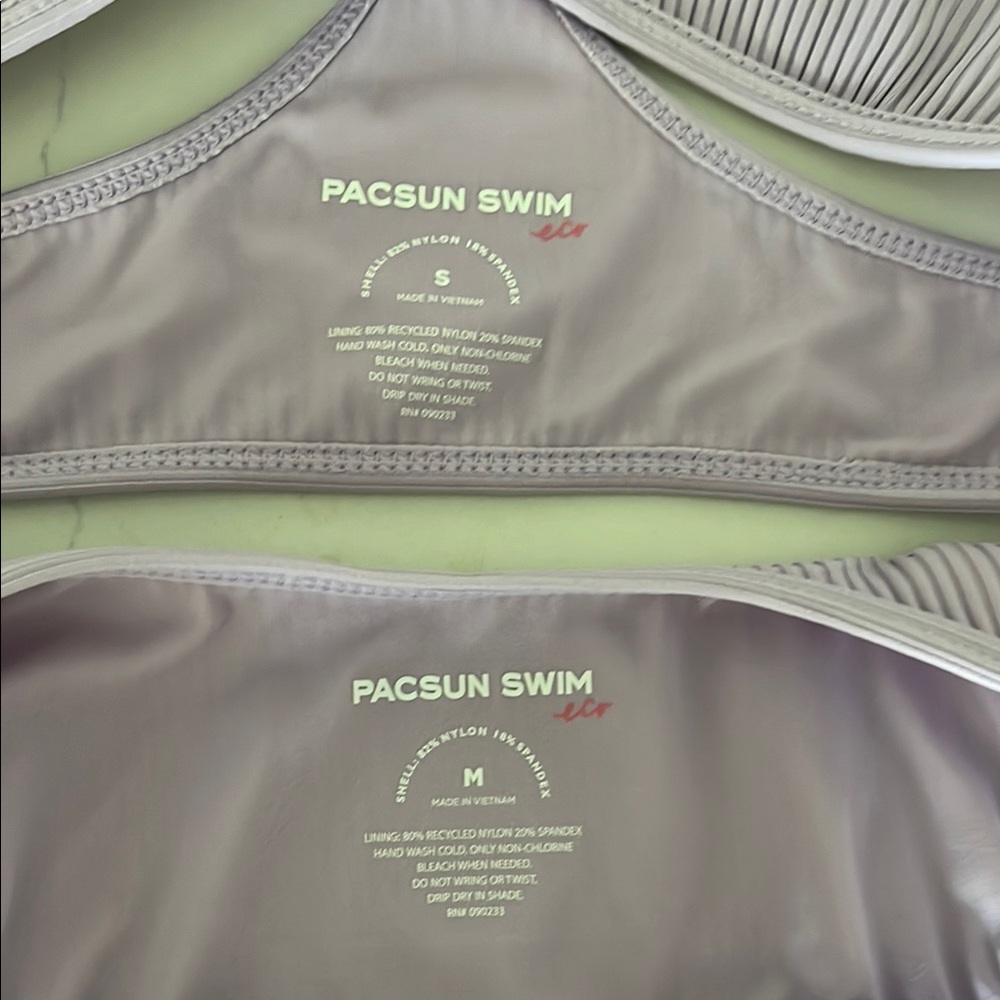 Lavender Ribbed Bikini Set - Picture 5 of 8